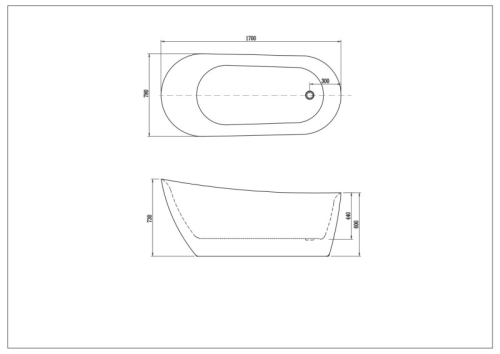 Ванна акриловая Лагуна 170*78, ножки, сифон фото 3