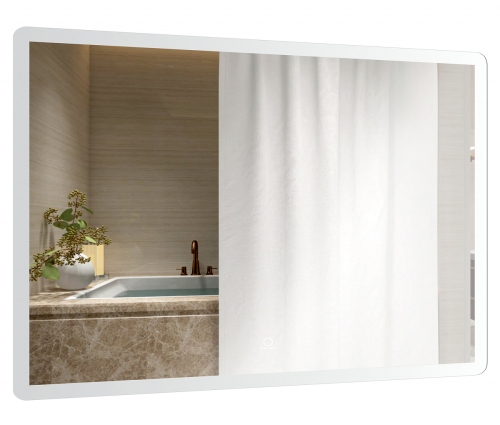 Зеркало с подсветкой и подогревом Azario AZ-Z-061-1(062,063)WHCS 80*68, 100*70, 120*70 фото 2