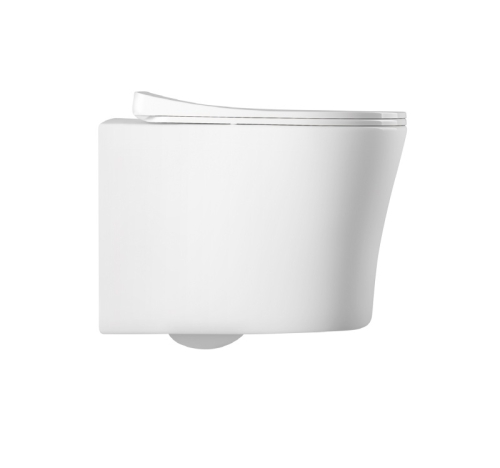 Унитаз подвесной безободковый Aquatek Ника AQ2009-00, сиденье с м/л фото 2