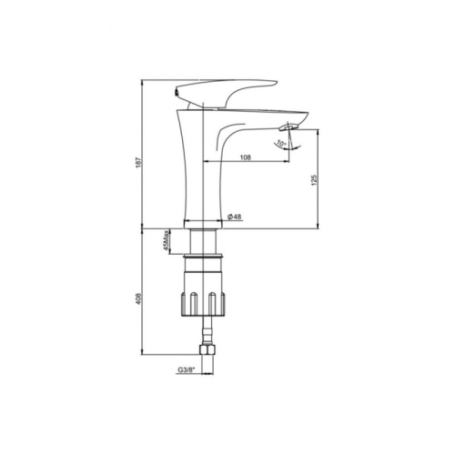 Смеситель для раковины Paini Verona VRCR205KM хром фото 4