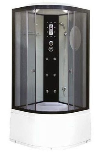 Душевая кабина Niagara Ультра NG-1908-01 90*90*220 высокий поддон(48см),черный,стекло тонированное