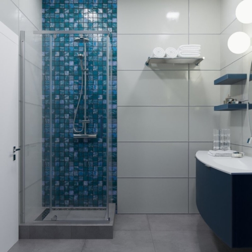 Душевое ограждение Triton Терра-Хром 90*90 стекло прозрачное фото 6