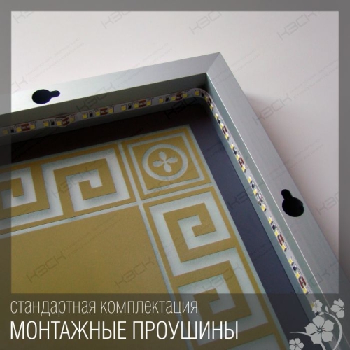 Зеркало 353 80*60, 100*80 с кнопочным выключателем фото 5