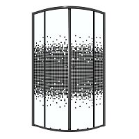 Душевое ограждение Niagara Эко/Eco NG-1003-14BLACK 80*80, стекло мозаика