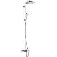 Душевая система с термостатом Hansgrohe CROMETTA E 240 1jet Showerpipe 27298000 хром