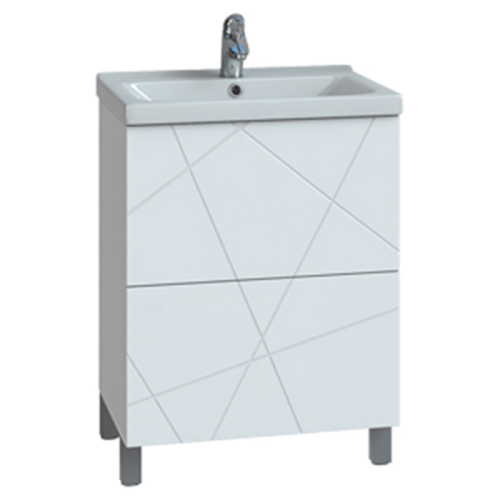 Тумба с раковиной Vigo Geometry 50, 60, 70, 80 белый