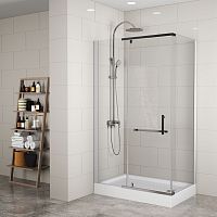 Душевое ограждение Mirsant Arena Square без поддона 120*80, 120*90 стекло прозрачное