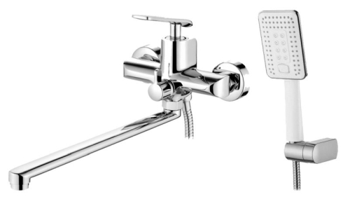 Смеситель для ванны с длинным изливом Ledeme L2274 хром
