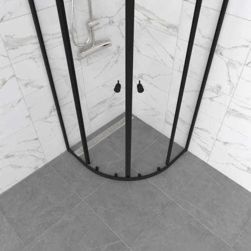 Душевое ограждение Triton Альфа-Блэк 90*90, 100*100 стекло прозрачное фото 5