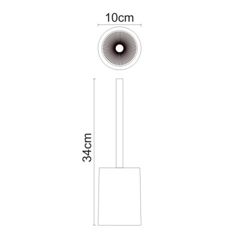 Щетка для унитаза Wasserkraft Ohre K-37727 фото 3