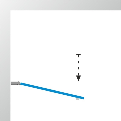 Штора на ванну Triton Соло 75 стекло прозрачное фото 6