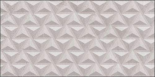 Плитка настенная Cube Ceramica IRON STONE GRIS HL 02 300x600x9 рельефная, матовая