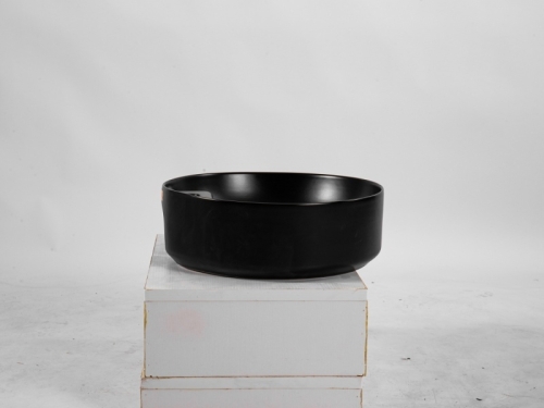 Раковина накладная Aquatek Европа AQ5212-MB 40,5*40,5*14 черный матовый фото 3