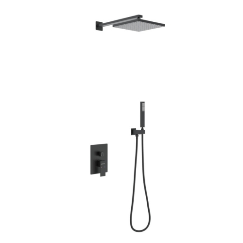 Душевой комплект Berges Ventas 2S BLACK 073002, черный матовый