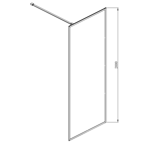 Душевая перегородка Azario Walk-in Ричмонд AZ-NAG 6310 70, 80, 90, 100, 110, 120, 140, 150 профиль хром фото 2