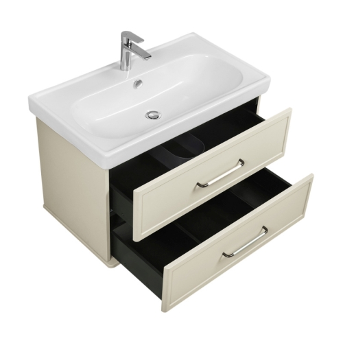 Тумба с раковиной Aquaton Нео-Классика 85 Белый камень фото 3