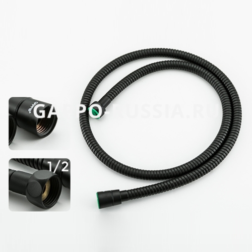 Смеситель с гигиеническим душем Gappo Futura G7217-6 черный фото 6