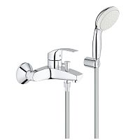 Смеситель для ванны GROHE Eurosmart с душевым гарнитуром, хром (3330220A)