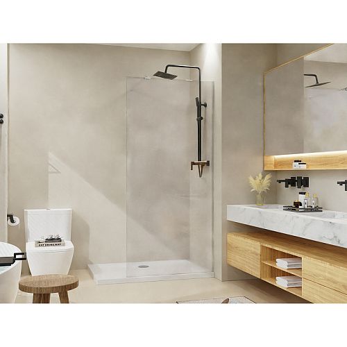 Душевая перегородка Azario Walk-in AZ-251 90, 100, 120*195 профиль хром