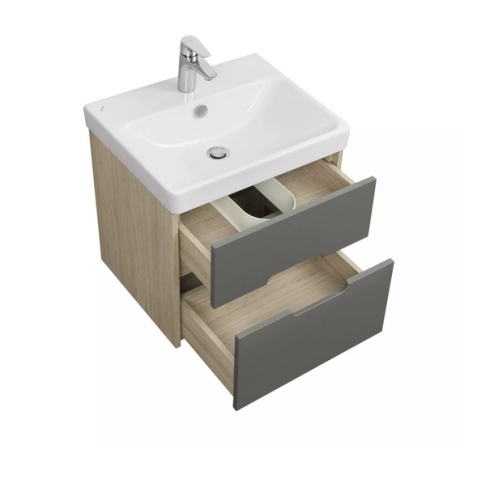 Тумба с раковиной Акватон Оливия 55, 70, 80, 90 Дуб Ойстер фото 2
