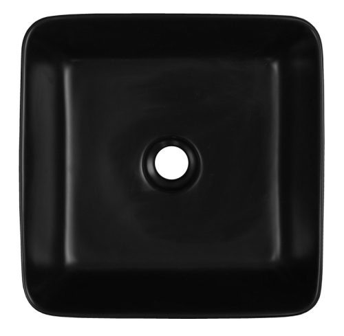 Раковина накладная Azario AZ-2075-B-MB 395*395*150 черная матовая фото 2