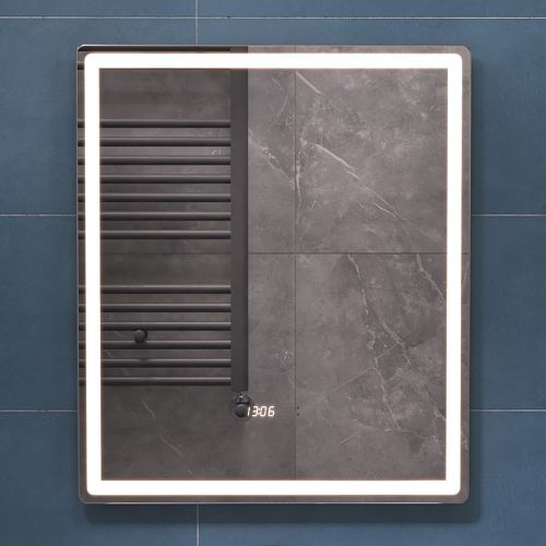 Зеркало с подсветкой Vigo Geometry Luxe 60, 70, 100, 120 с подогревом и часами