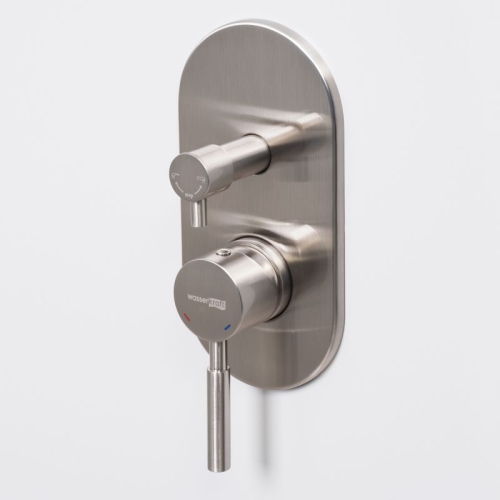 Встроенный смеситель для ванны на 2 положения Wasserkraft Wern 4241 матовый хром фото 3