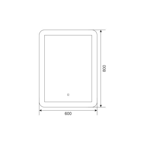 Зеркало Mirsant Smart 60*80, 80*60, 100*70 фото 2