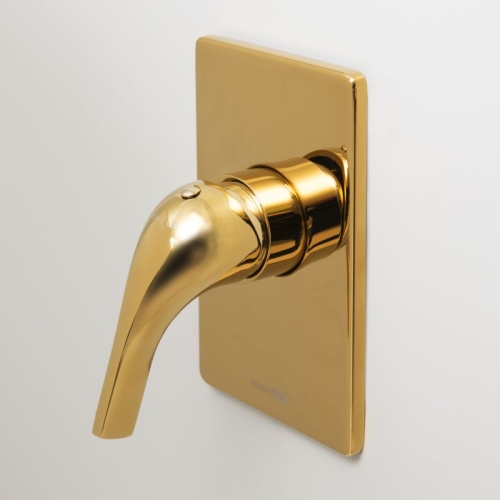 Встроенный смеситель для душа Wasserkraft Sauer 7151 глянцевое золото фото 3