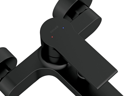 Смеситель для ванны Cersanit Brasko Black 63108 черный матовый (без душевого гарнитура) фото 5