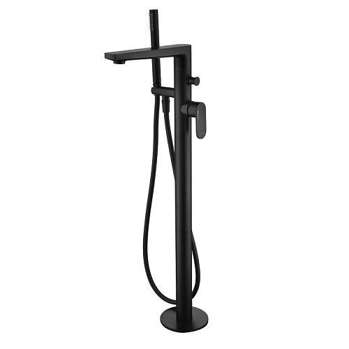 Смеситель напольный для ванны Wasserkraft Elbe 7421 черный матовый