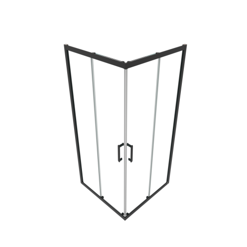 Душевое ограждение Triton Фикс-Блэк 80*80, 90*90, 100*100 стекло прозрачное 6мм фото 4