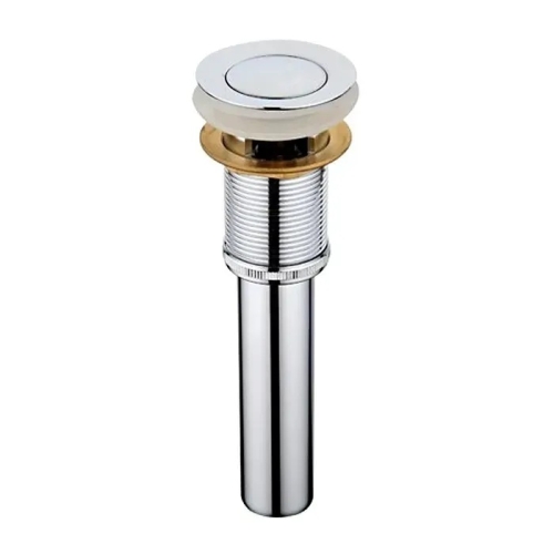 Донный клапан click-clack с переливом Haiba HB66-2 хром