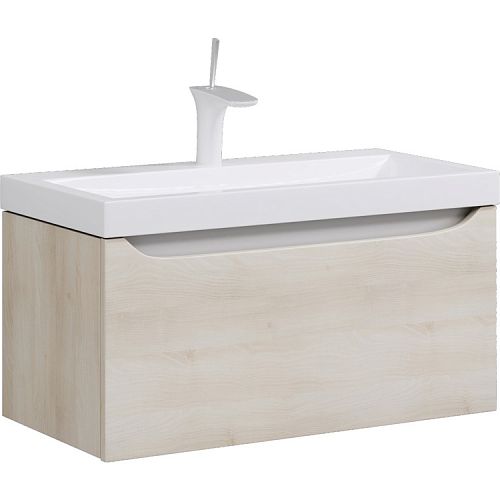 Тумба с умывальником Aqwella Verona 80, 100 подвесная акация