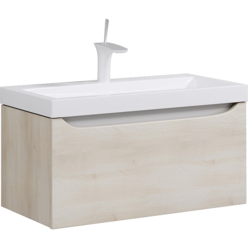 Тумба с умывальником Aqwella Verona 80, 100 подвесная акация