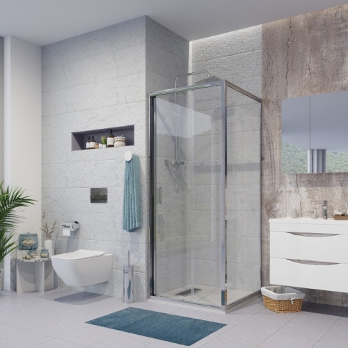 Душевое ограждение Niagara Нова/Nova NG-62-8A-A80 80*80,стекло прозрачное фото 2 Душевое ограждение Niagara Нова/Nova NG-62-8A-A80 80*80,стекло прозрачное фото 2