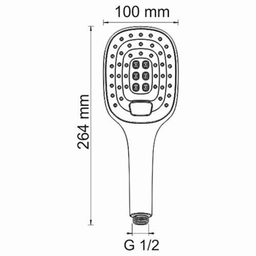 Лейка 3-функциональная Wasserkraft A062  хром фото 5