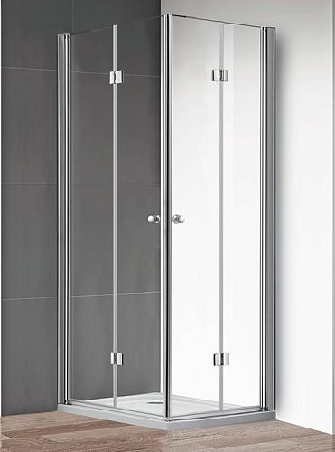 Душевое ограждение Cezares ECO-O-ASH-2 80*90, 80*100, 90*100 прозрачное, хром