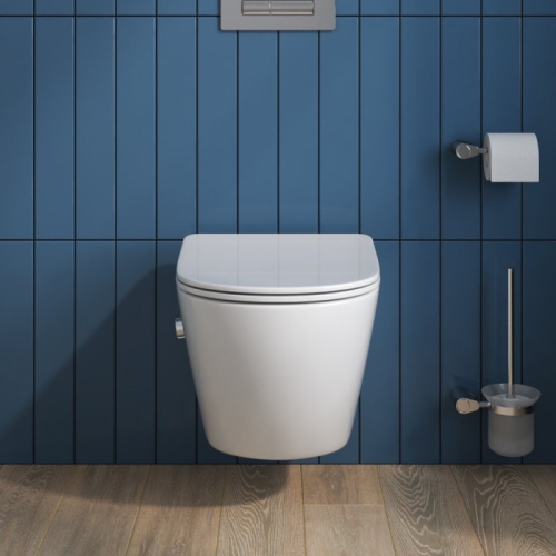 Унитаз подвесной с функцией биде Belbagno Uno безободковый, сиденье микролифт фото 11