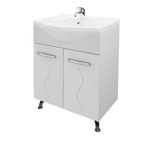 Тумба с раковиной Mirsant Сандра 60, 100/3 напольная с дв.