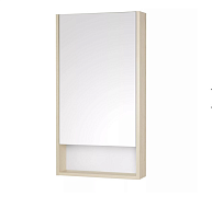 Зеркальный шкаф Aquaton Сканди 45, 55, 70, 90  Белый Глянцевый/Дуб Верона