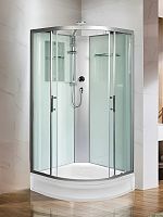 Душевая кабина WeltWasser Werra XL 801 80*80 без крыши, средний поддон