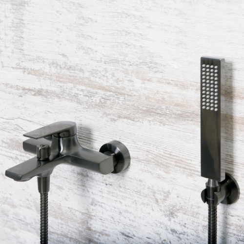 Смеситель для ванны Wasserkraft Wiese 8401 оружейная сталь фото 2