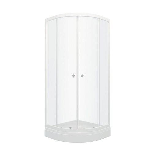 Душевое ограждение Triton Ультра А 80*80 низкий поддон, прозрачное стекло