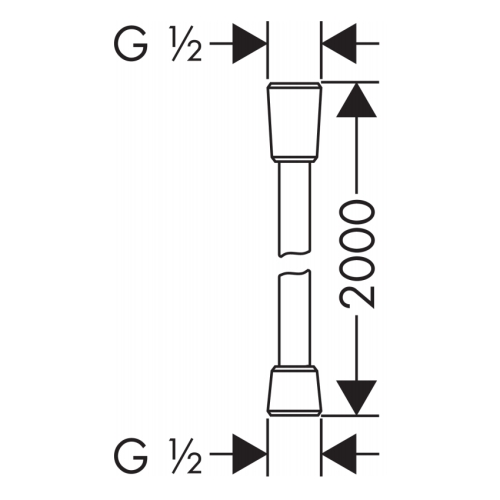 Шланг Hansgrohe Comfortflex 28169000 2м хром фото 2 Шланг Hansgrohe Comfortflex 28169000 2м хром фото 2