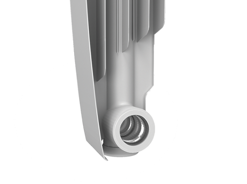 Радиатор Royal Thermo Biliner Alum 500 - 4/6/8/10/12 секц. алюминиевый белый фото 2