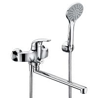 Смеситель с длинным изливом для ванны Wasserkraft Rossel 2802L хром