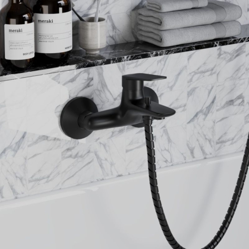 Смеситель для ванны Paini Laguna LAYO111 без аксессуаров черный фото 2