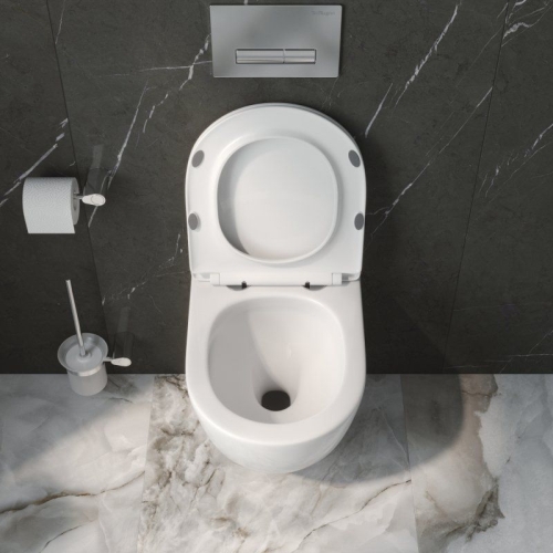 Унитаз подвесной Belbagno UNO-TOR торнадо белый сиденье с микролифтом фото 4