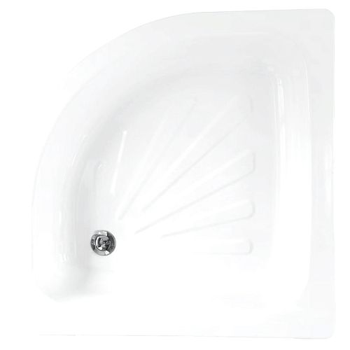 Поддон стальной Loranto 80*80, 90*90 полукруглый